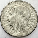 10 zł złotych 1933 Głowa kobiety, babka, Polonia