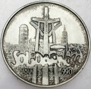 100000 zł złotych 1990 Solidarność TYP A SREBRO