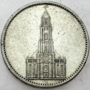 NIemcy 5 Marek, Mark 1935, Wieża, Kościół, SREBRO