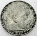 Niemcy 5 Marek, Mark 1938, Hindenburg, SREBRO