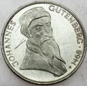 Niemcy 5 Marek, Mark 1968, Johannes Gutenberg