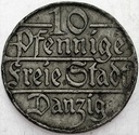 WMG, Wolne Miasto Gdańsk 10 fenigów 1923