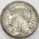 2 zł złote 1933 Głowa kobiety, Polonia SREBRO