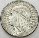 5 zł złotych 1932 Głowa kobiety, Polonia, SREBRO
