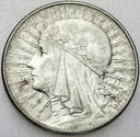 5 zł złotych 1934 Głowa kobiety, Polonia, SREBRO
