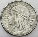 10 zł złotych 1932 Głowa kobiety, babka, Polonia
