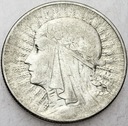 5 zł złotych 1933 Głowa kobiety, Polonia, SREBRO