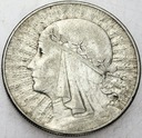 10 zł złotych 1932 Głowa kobiety, babka, Polonia
