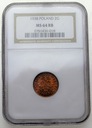 2 gr grosze 1938 NGC MS 64 RB