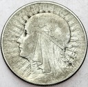 5 zł złotych 1933 Głowa kobiety, Polonia, babka