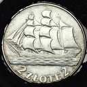 2 zł złote 1936 Żaglowiec Żaglówka Statek