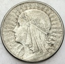 10 zł złotych 1932 Głowa kobiety, babka, Polonia