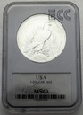 USA 1 dolar USA 1922 Peace SREBRO MS 60