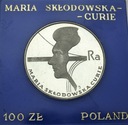 100 zł złotych 1974 Maria Skłodowska-Curie