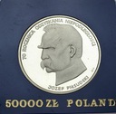 50000 złotych 1988 JÓZEF PIŁSUDSKI LUSTRZANKA (1)