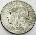 5 zł złotych 1933 Głowa kobiety, Polonia SREBRO