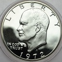 USA 1 Dolar Dollar SREBRO 1972 Eisenhower SREBRO