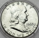 USA 1/2 dolara 1963 Half Dollar Franklin SREBRO