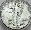 USA 1/2 Dolara Dollar 1943 Bogini Wolności SREBRO