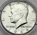 USA 1/2 Half dolara 1964 Kennedy SREBRO