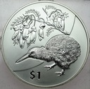 Nowa Zelandia 1 Dolar 2012 Kiwi FABULOUS SREBRO
