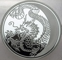 Rosja 3 Ruble 2012 Srebrny Smok FABULOUS SREBRO