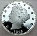 Replika 5 Centów 1913 Liberty Head SREBRO 999