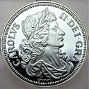 Replika Anglia Petition Crown 1663, SREBRO