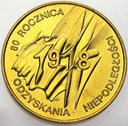 2 zł, złote 1998 Niepodległość