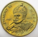 2 zł, złote 1998 Zygmunt III Waza