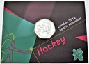Londyn 2012 Monety Olimpijskie 50 Pensów Hokej