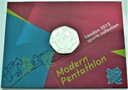 Monety Olimpijskie 50 Pensów Pięciobój Nowoczesny