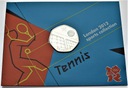 Londyn Monety Olimpijskie 50 Pensów Tenis Ziemny