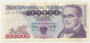1993 100000 zł złotych Moniuszko seria AE