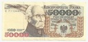 1993 50000 zł złotych Staszic seria C