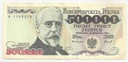 1993 500000 zł złotych Sienkiewicz seria R