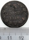 3 grosze 1840 MW