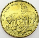 2 zł, złote 1999 Wilk Wilki