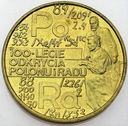 2 zł, złote 1998 Skłodowska Polon i Rad