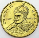 2 zł, złote 1998 Zygmunt III Waza