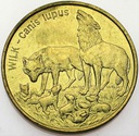 2 zł, złote 1999 Wilk Wilki