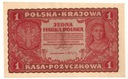 1919 1 Jedna Marka Polska I Serja BA