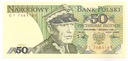 1988 50 zł złotych ŚWIERCZEWSKI seria GT