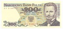 1988 200 zł złotych Dąbrowski SERIA EP