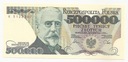 1990 500000 zł złotych Sienkiewicz seria K