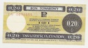 Bon Towarowy PKO 1979 $0,20 20 centów