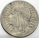 10 zł złotych 1932 Głowa kobiety, babka, Polonia