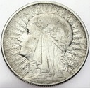 5 zł złotych 1932 Głowa kobiety, Polonia SREBRO