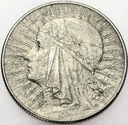 5 zł złotych 1934 Głowa kobiety, Polonia SREBRO
