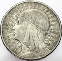10 zł złotych 1932 Głowa kobiety, babka SREBRO